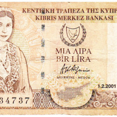 Cipru 1 Pound 2001 Seria AR834737