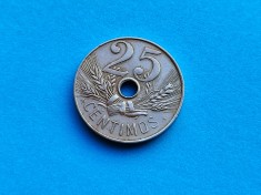 25 Centimos 1927 Spania-stare buna