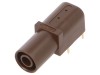 Conector Soclu Banana 4mm CLIFF Aurit 24A, Montare Panou, Conexiune Lipita