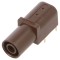 Conector soclu banană 4mm aurit 24A