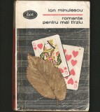 ROMANȚE PENTRU MAI T&Acirc;RZIU - ION MINULESCU - BPT