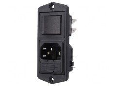 Conector Alimentare AC 10A 250VAC IEC 60320
