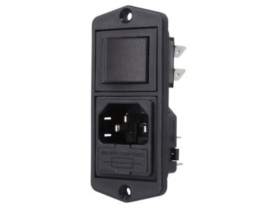 Conector Alimentare AC 10A 250VAC IEC 60320 foto