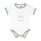 Cumpara ieftin Body alb cu manecute scurte - Colectia Jumper - Haine Bebe (Marime Disponibila:, Makoma