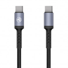 Cablu Date si Incarcare USB Type-C la USB Type-C Tellur, 60W, 1 m, Negru TLL155374