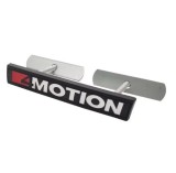 Set embleme fata spate culoare neagra alb cu rosu 4MOTION logo Emblema vw
