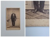 Fotografie de colectie CDV Atelier Simonyi Antal, Portret: personalitate maghiara, Pest, Budapest, Ungaria, Austro-Ungaria, ca. 1855-1860