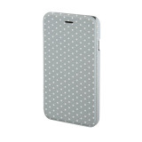 Husa Booklet Lumi Dots iPhone 6 Hama, Gri/Alb, iPhone 6/6S, Cu clapeta, Vinyl