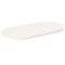 Gossi blat de masa, alb, 100x50x2,5 cm, lemn masiv de pin, oval