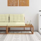 vidaXL Canapea de exterior cu braț final natural 115 x 83 x 73 cm 900552