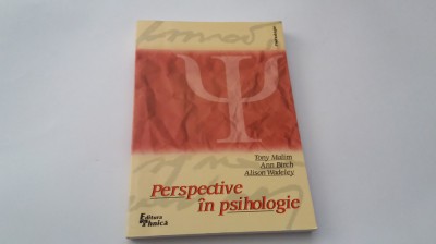 PERSPECTIVE IN PSIHOLOGIE de TONY MALIM ...ALISON WADELEY , 1999 RF18/2 foto
