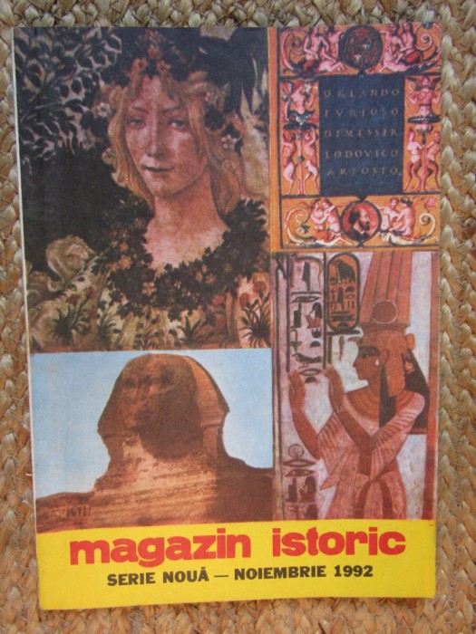 Magazin Istoric - NOIEMBRIE 1992 NR. 11