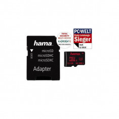 Card Hama microSDHC 32GB 80 Mbs UHS-I U3 cu adaptor SD foto