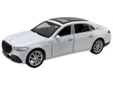 Macheta replica Mercedes Maybach S Class alb cu sunete lumini, deschide usi capote scara 1:32