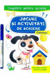 Scrie si sterge. Catelusul. Jocuri si activitati de scriere. Caiet refolosibil + whiteboard marker