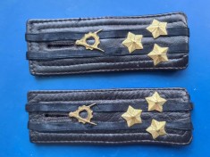 Grade militare piele Colonel Inginer epoleti suport grade veston comunism RSR -