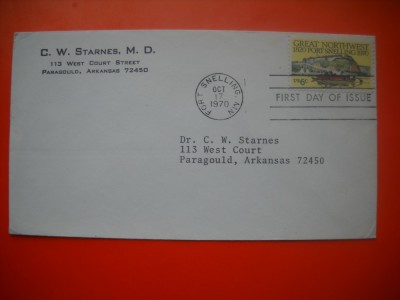 HOPCT PLIC S FDC NR 755 FORTUL SNELLING 1820-1970 -SUA -CIRCULAT foto
