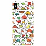 Husa silicon pentru Apple Iphone XS, Dino
