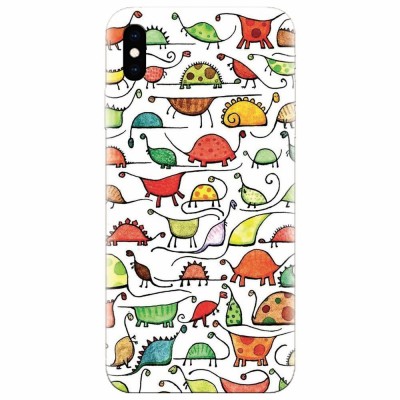 Husa silicon pentru Apple Iphone XS Max, Dino foto