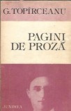 Pagini de proza - George Topirceanu, editura Junimea, 1985, literatura romana clasica