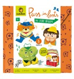 Set de Teatru de Papusi Origami , Motanul Incaltat, Ludattica, +5 ani