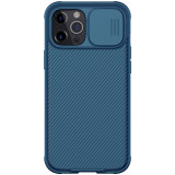 Cumpara ieftin Husa Magnetica protectie spate si camera foto albastru, pentru Apple iPhone 12 Pro Max (6.7) Nillkin CamShield