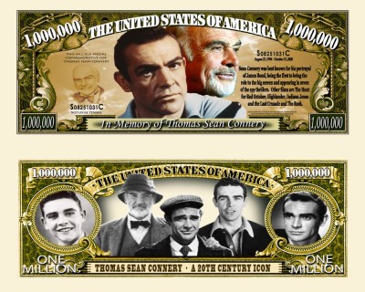 !!! SUA = FANTASY NOTE (TJ6) = IN MEMORIA LUI SEAN CONNERY - 2022 - UNC foto