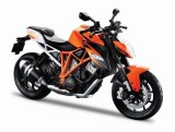 MAISTO MOTOCICLETA METALICA CU STAND KTM 1290 SUPER DUKE R SCARA 1 LA 12