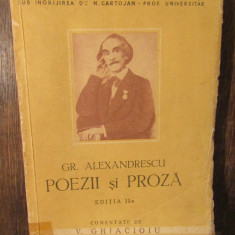 Poezii și proză - Gr. Alexandrescu