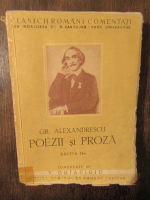 Poezii și proză - Gr. Alexandrescu foto