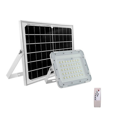 Proiector LED cu panou solar ZS56003, telecomanda, 80W foto