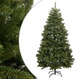 VidaXL Brad de Crăciun artificial cu suport și balamale, verde, 180 cm