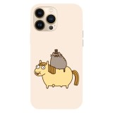 Husa compatibila cu Apple iPhone 11 Pro Max, Viceversa, model Aristocrat rider Pusheen , Silicon, TPU