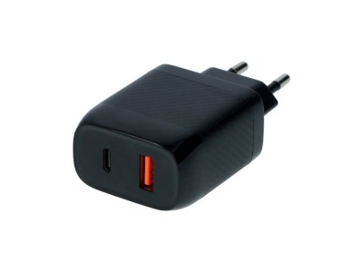 Incarcator priza retea, cu iesire 1x USB si 1x Type-C, cu protectie supraincalzire, suprasarcina (517078) foto