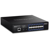 Cumpara ieftin Switch 12 porturi SFP+ 1/10G, 1 x consola RJ45, management, 1U - TRENDnet TL2-F7120