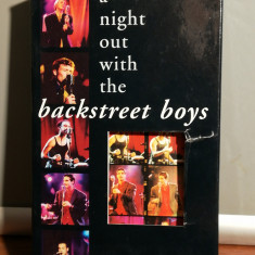 caseta VHS Originala cu BACKSTREET BOYS - A NIGHT....(1998/JIVE/GERMANY) -