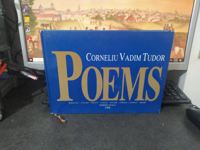 Corneliu Vadim Tudor Poems romanian, english, french, italian... Torino 1998 206 foto