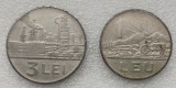 G5. ROMANIA RPR lot 1 leu si 3 lei 1963 **