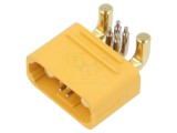 Conector alimentare DC soclu tată AMASS AS150U 6 pini 70A 500V pentru PCB