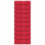 vidaXL Prosoape de baie 10 buc. FROGN Roșu 30x30 cm 100% bumbac