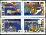 S3 Brazilia 1989 - Posta,4 v.in bloc neuzat,perfecta stare, Nestampilat