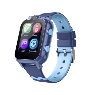 Ceas Smartwatch Pentru Copii Wonlex KT18 Pro cu Functie Telefon, 2 camere, Localizare, Apel video, Istoric, Magazin aplicatii, Albastru foto