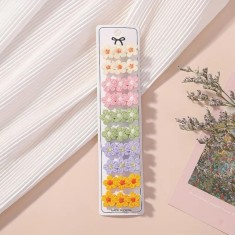 Set de 2 clame cu floricele crosetate (Culoare: Galben)