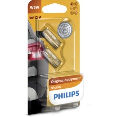 SET 2 BECURI FARA SOCLU W5W 12V PHILIPS(blister)