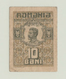 ROMANIA - 10 BANI 1917 FERDINAND I , B1.133