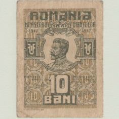 ROMANIA - 10 BANI 1917 FERDINAND I , B1.133