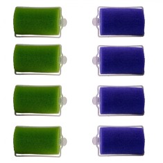 Bigudiuri Păr, Set 8 Bucăți, Plastic, Multicolor, Dimensiuni 5x3 cm