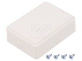 Carcasă Universală ABS Albă 37x51x20mm