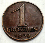 7.933 AUSTRIA 1 GROSCHEN 1932, Europa, Bronz
