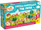 Cumpara ieftin Puzzle baby panoramic, Lisciani, La ferma, 24 piese